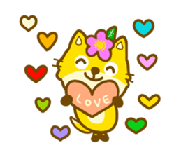 Rugosa rose fox sticker #9808875