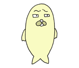 Seal with Octopus sticker #9809093