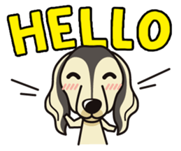 iinu - Saluki sticker #9809200
