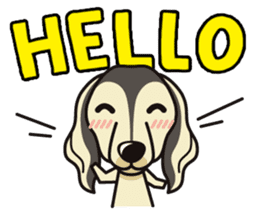 iinu - Saluki sticker #9809200