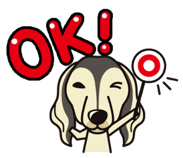 iinu - Saluki sticker #9809209