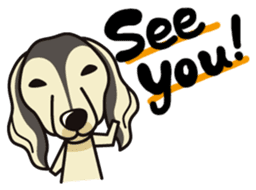 iinu - Saluki sticker #9809239