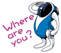 Robots land sticker #9809282