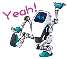 Robots land sticker #9809285