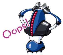 Robots land sticker #9809298