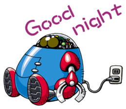 Robots land sticker #9809299