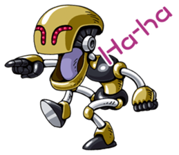 Robots land sticker #9809306