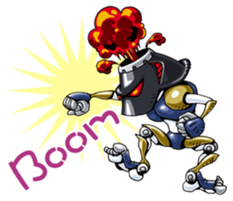 Robots land sticker #9809307