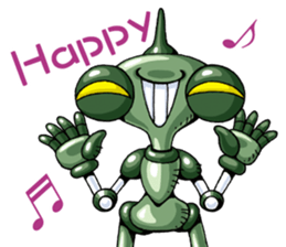 Robots land sticker #9809309