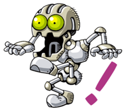 Robots land sticker #9809310