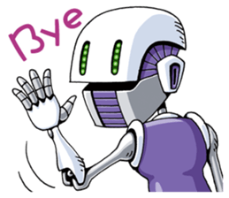 Robots land sticker #9809317