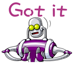 Robots land sticker #9809318