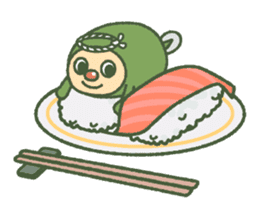 Green mameta(hungry) sticker #9809513