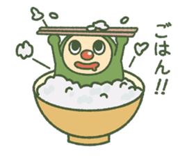 Green mameta(hungry) sticker #9809516