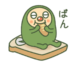 Green mameta(hungry) sticker #9809517