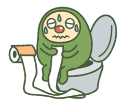 Green mameta(hungry) sticker #9809519