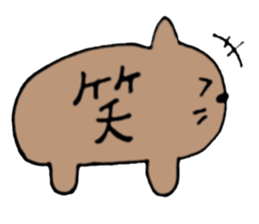 It is not a bear, it is capybara sticker #9809948