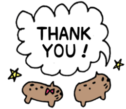 It is not a bear, it is capybara sticker #9809959