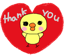 PIPIKO of a chick sticker #9810003