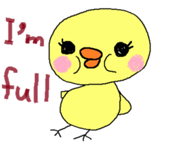 PIPIKO of a chick sticker #9810005