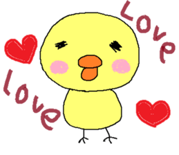 PIPIKO of a chick sticker #9810008