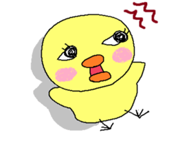 PIPIKO of a chick sticker #9810010