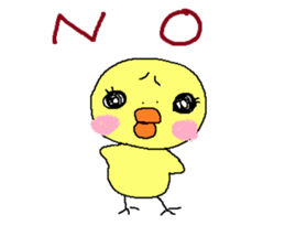 PIPIKO of a chick sticker #9810012
