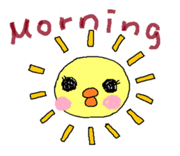 PIPIKO of a chick sticker #9810013