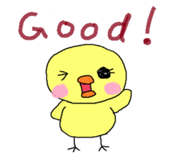 PIPIKO of a chick sticker #9810016