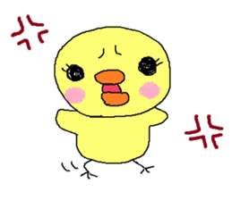PIPIKO of a chick sticker #9810020