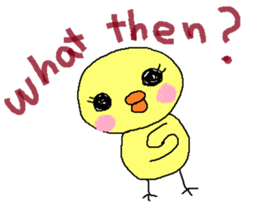 PIPIKO of a chick sticker #9810021