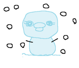 PIPIKO of a chick sticker #9810024