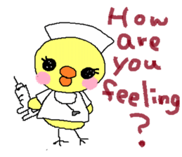 PIPIKO of a chick sticker #9810028