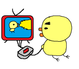 PIPIKO of a chick sticker #9810029