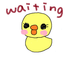 PIPIKO of a chick sticker #9810033