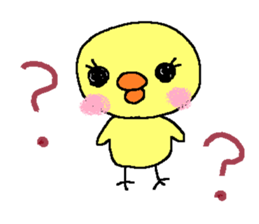 PIPIKO of a chick sticker #9810035