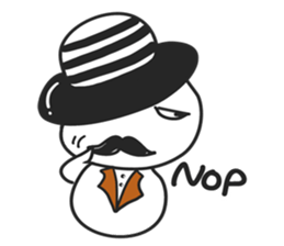 Mr. Bun funny facial expression stickers sticker #9810148