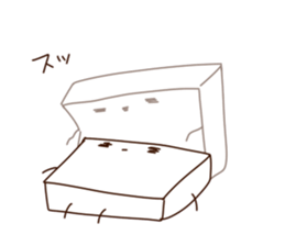 TOFU&SPROUT&FISHSAUSAGE  3 sticker #9810637