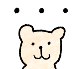 Cute soft bear sticker #9811013