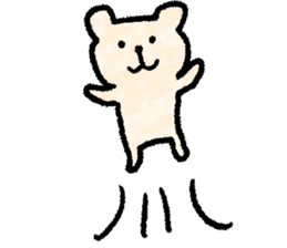 Cute soft bear sticker #9811017
