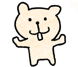 Cute soft bear sticker #9811019