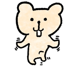 Cute soft bear sticker #9811020