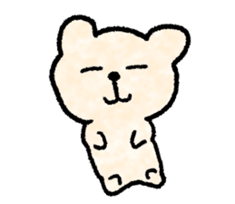 Cute soft bear sticker #9811022