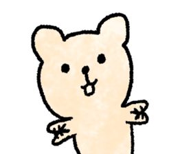 Cute soft bear sticker #9811026
