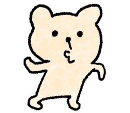 Cute soft bear sticker #9811027
