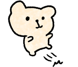 Cute soft bear sticker #9811030