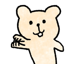 Cute soft bear sticker #9811039