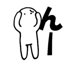 Large Font lnvisible Man Mr.2 use set sticker #9811514