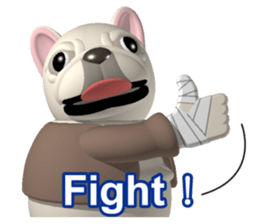 Cheerful french bulldog 2 sticker #9811601