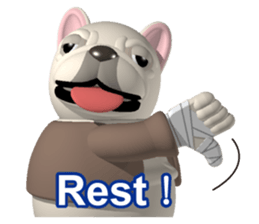 Cheerful french bulldog 2 sticker #9811603